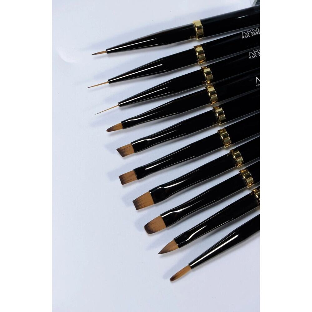 Arm Nail Care Japanese Gel Nail Brush Set 10 Piece